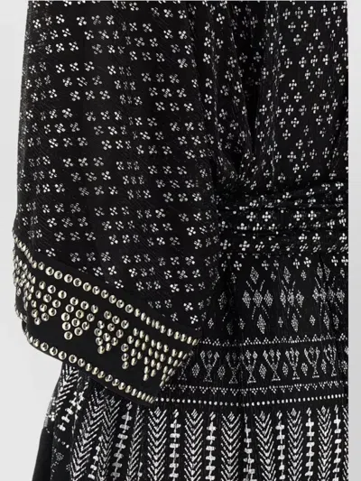 Isabel Marant Dress 'nawel' V-neckline Belted Waist