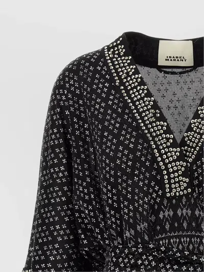 Isabel Marant Dress 'nawel' V-neckline Belted Waist