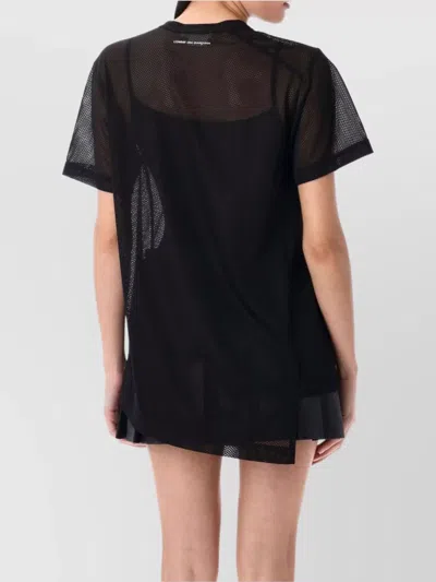 Comme Des Garçons Asymmetric Nylon Mesh T-shirt