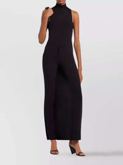 Courrèges Tailored Black Trousers With Unique Fringe Detail In Black