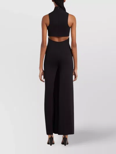 Courrèges Tailored Black Trousers With Unique Fringe Detail In Black
