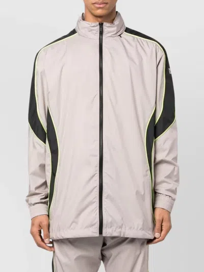 Givenchy Logo Zip-up Jacket With High Neck And Pockets