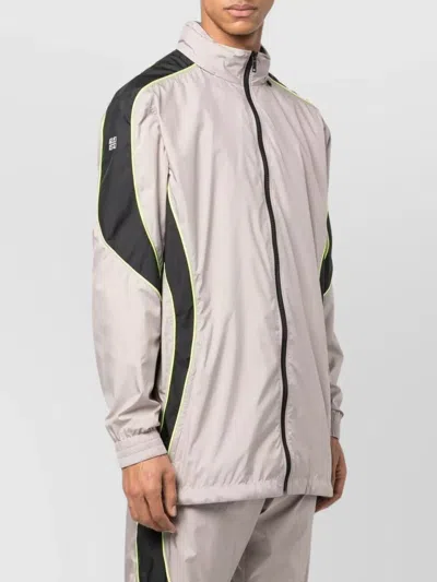 Givenchy Logo Zip-up Jacket With High Neck And Pockets
