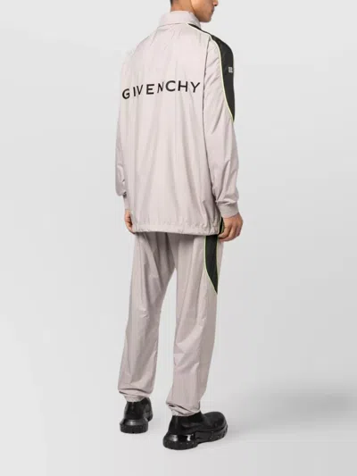 Givenchy Logo Zip-up Jacket With High Neck And Pockets