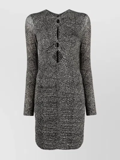 Isabel Marant Cut-out Silhouette Mini Dress In 01bk Black