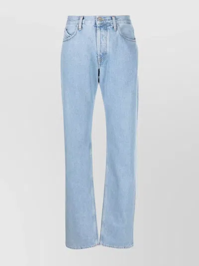 Attico Straight-leg Boyfriend Jeans In Blue