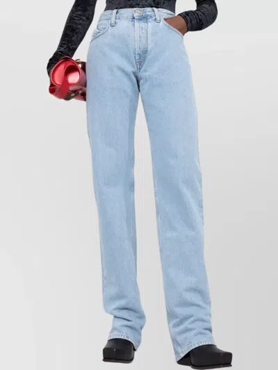 Attico Straight-leg Boyfriend Jeans In Blue