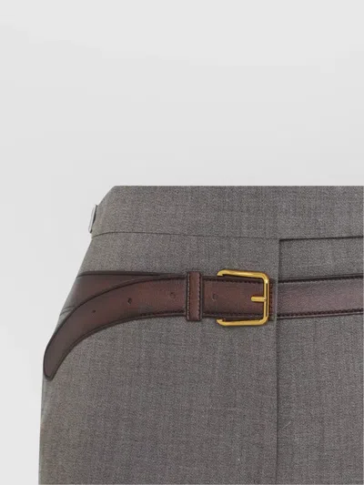 Prada Pant Wool Blend Loops Belt