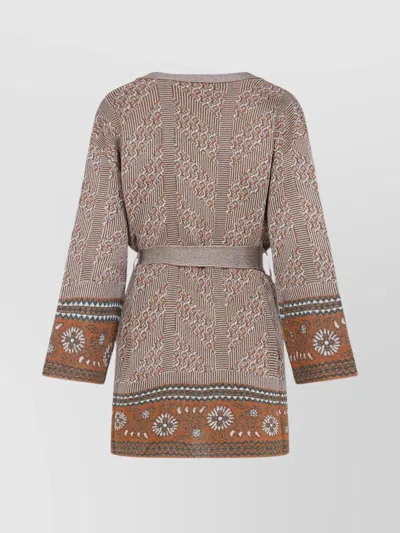 Valentino Viscose Cardigan In Neutral