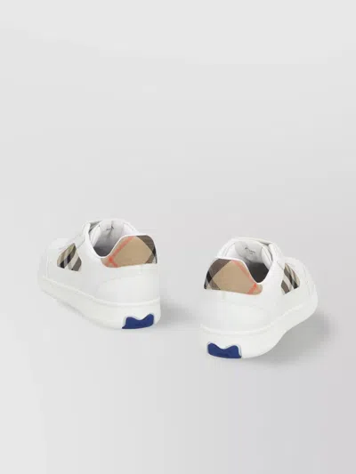 Burberry Low Top Sneakers Padded Collar Rubber Sole