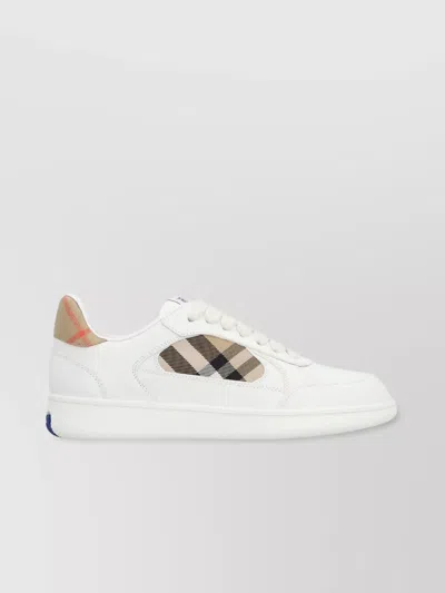 Burberry Low Top Sneakers Padded Collar Rubber Sole