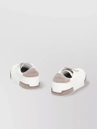 Dolce & Gabbana Sneaker Portofino Yacht White In Animal Print