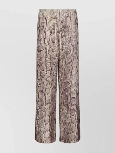 Dries Van Noten Puvis Straight Leg Casual Trouser Embroidered With All-over Sequins