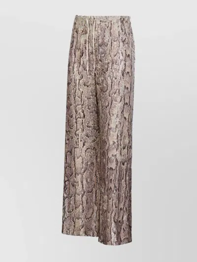 Dries Van Noten Puvis Straight Leg Casual Trouser Embroidered With All-over Sequins