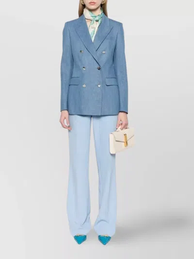 Tagliatore Double-breasted Cotton Jacket With Structured Shoulders