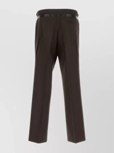 Prada Pantalone Dalla Gamba Ampia In Misto Mohair Testa Di Moro Uomo