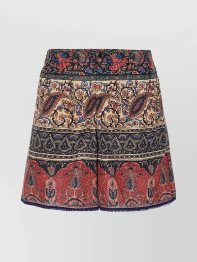 Valentino Garavani Voyage Imaginaire Bermuda Shorts In Multi
