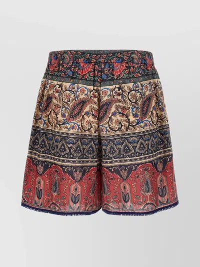 Valentino Garavani Voyage Imaginaire Bermuda Shorts In Multi