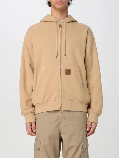 Carhartt Zip Sweater In Braun