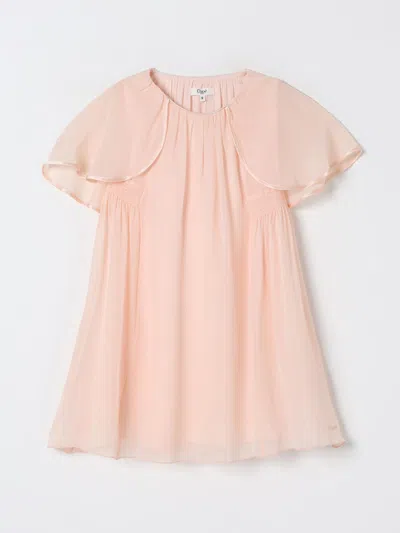 Chloé Round-neck Dress In Neutral