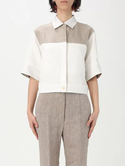 Max Mara Shirt  Woman Color White In Multi