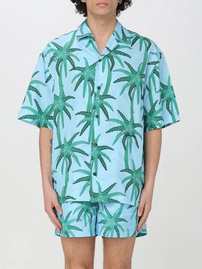 Jacquemus Floral-print Shirt In Blue