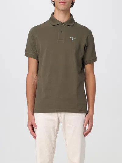 Barbour Embroidered Logo Polo Sports In Green