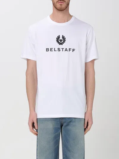 Belstaff Man T-shirt White Size Xxl Cotton