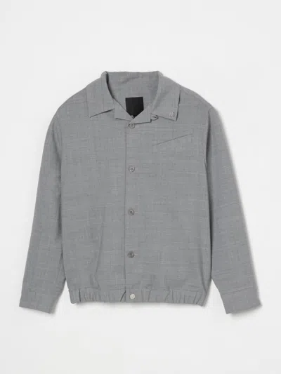Givenchy Grey Wool Blend Elegant Shirt In Grau