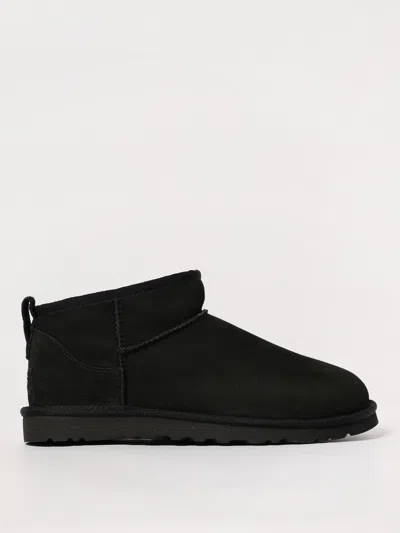 Ugg 10mm Classic Ultra Mini Shearling Boots In Schwarz