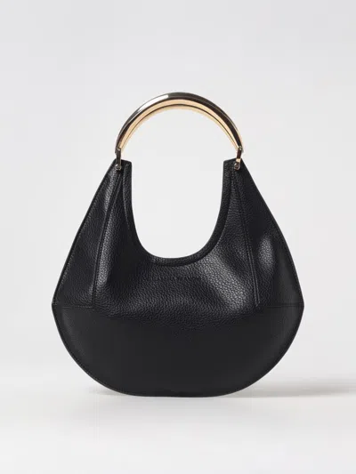 Elisabetta Franchi Hobo Bag With Jewel Handle In Black