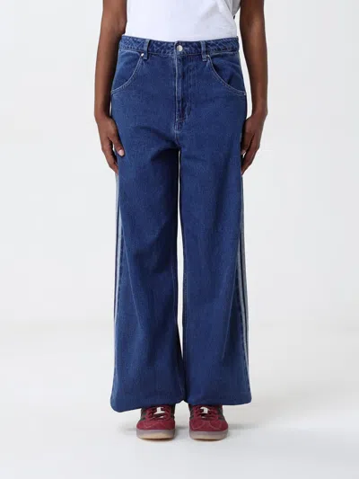 Adidas Originals Jeans  Woman Color Blue In Blau