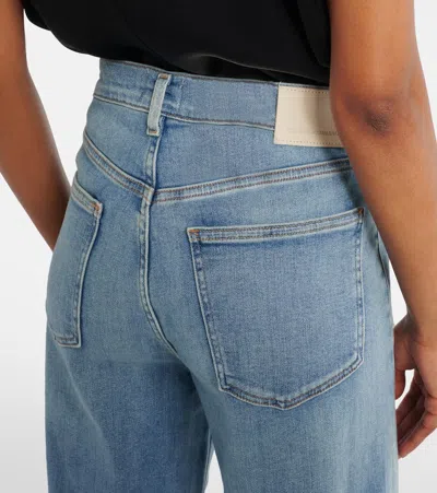Citizen Of Humanity Citizens Of Humanity Lyra Exposed Button High Waist Crop Wide Leg Jeans In Black