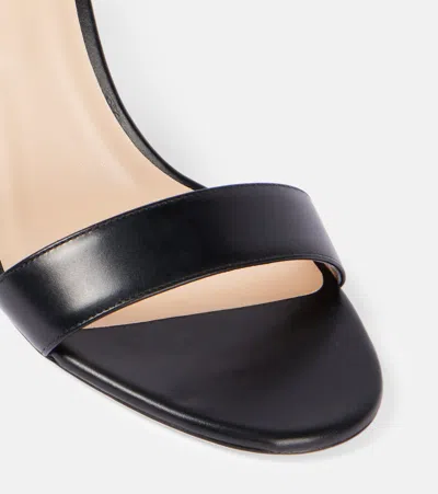 Tom Ford Lock Hardware Leather Open Toe Sandals In Black