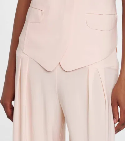 Norma Kamali Vest With Lapel In Pink