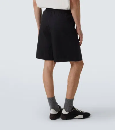Frame Men's Wool Relaxed Fit Pull-on Shorts In Black