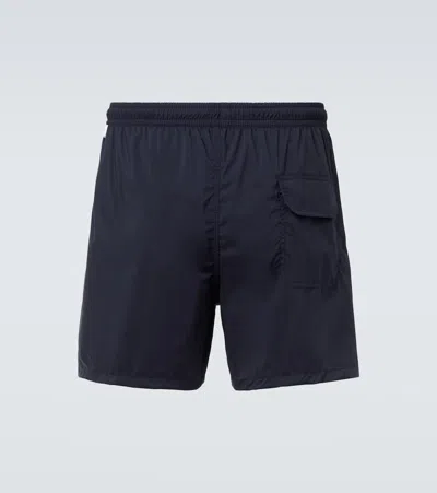 Thom Sweeney Mid-rise Swim Trunks In Blue