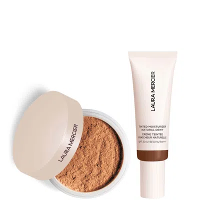 Laura Mercier Mini Translucent Loose Setting Powder Ultra Blur And Tinted Moisturiser Natural Dewy Spf 30 Duo (var In 6n Umber