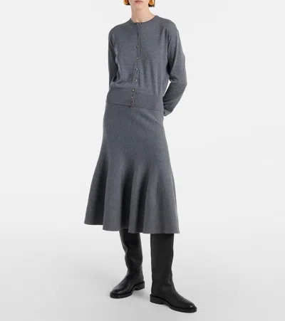 Khaite Flint Leather Knee-high Boots In Black