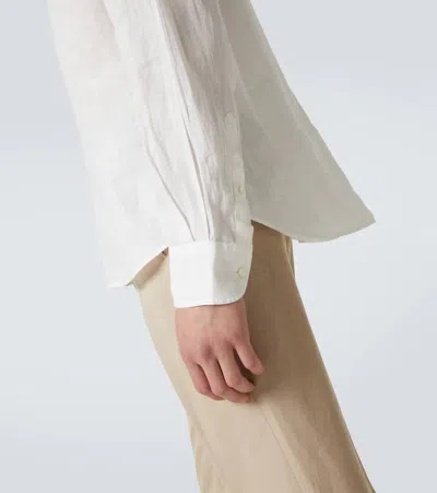 Thom Sweeney Linen Shirt In White