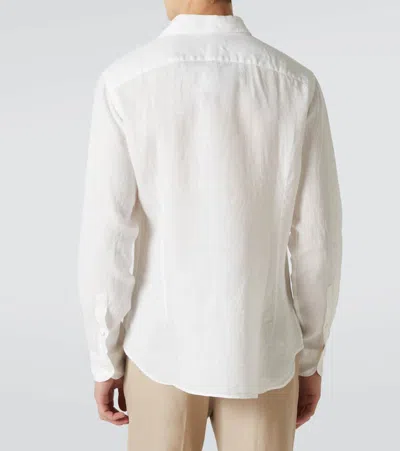 Thom Sweeney Linen Shirt In White