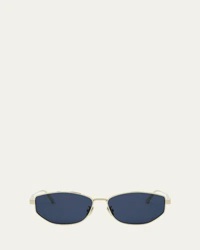 Dior Cannage B1u Metal Sunglasses In Shiny Gold Dh Blue