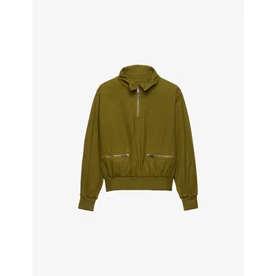 Prada Giubbino In Cotone Verde Miliare Donna In Green