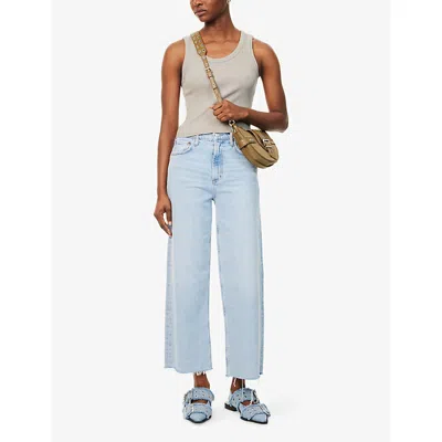 Agolde Ren High Rise Wide Leg Jean In Beam In Blue