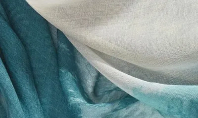 Nordstrom Print Modal & Silk Scarf In Teal Framed Pigment