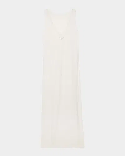 Zadig & Voltaire Womens Ecru Deva Sleeveless Cotton-blend Maxi Dress In Ecru