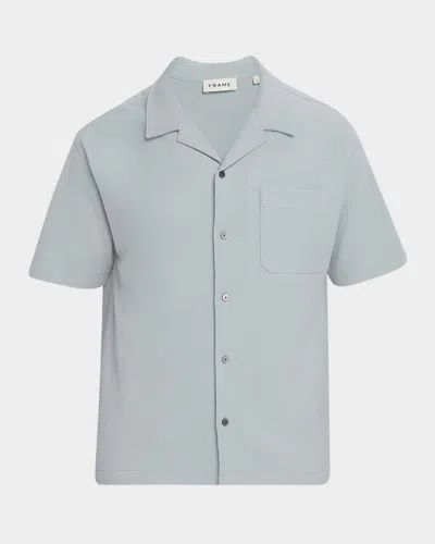 Frame Short Sleeve Camp Shirt In Harbor City