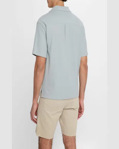 Frame Short Sleeve Camp Shirt In Harbor City