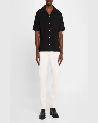Frame Short Sleeve Camp Shirt In Harbor City
