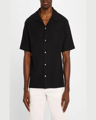 Frame Short Sleeve Camp Shirt In Harbor City